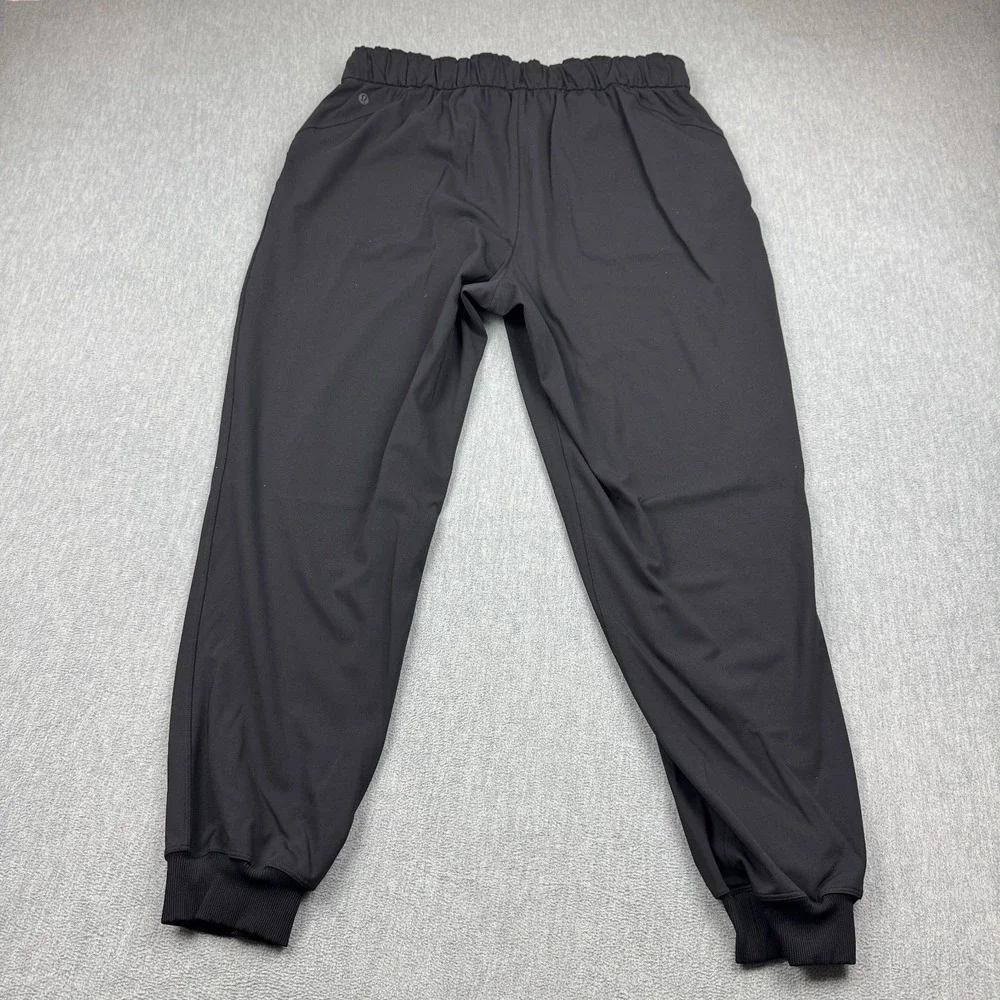 Lululemon Jogger Pants Womens 14 Black‎ Keep Moving Training Running Gym W5CV4S